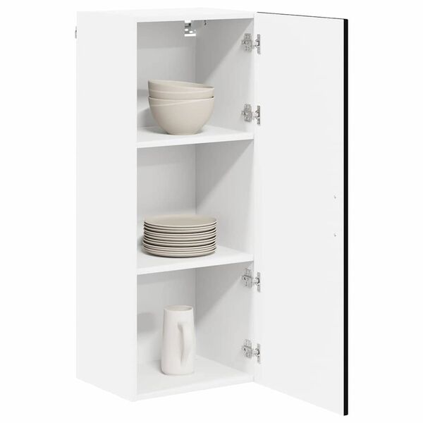 vidaXL K&uuml;chenschrank Kalmar Schwarz 40 x 31 x 100 cm Holzwerkstoff