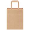 vidaXL Papiertragetaschen 250 Stk. mit Henkeln Braun 18x8x22 cm