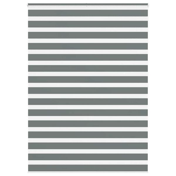 vidaXL Doppelrollo Dunkelgrau 160x200 cm Stoffbreite 155,9 cm Polyester