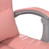 vidaXL B&uuml;rostuhl mit Massagefunktion Rosa Kunstleder