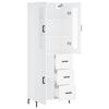 vidaXL Highboard Wei&szlig; 69,5x34x180 cm Holzwerkstoff