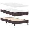vidaXL Boxspringbett mit Matratze Dunkelbraun 80 x 200 cm Stoff