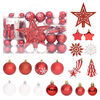 vidaXL 108-tlg. Weihnachtskugel-Set Rot und Wei&szlig;
