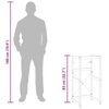 vidaXL Badezimmer Waschtischgestell Wei&szlig; 40x38x83 cm Eisen