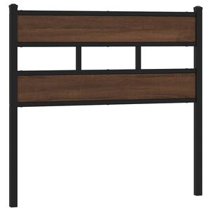 vidaXL Ersatz-Kopfteil Braun Eichen-Optik 75 cm Stahl und Holzwerkstoff