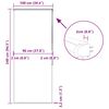 vidaXL Duschrollo mit Kassette 100x240 cm Stoffbreite 96 cm