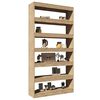 vidaXL B&uuml;cherregal/Raumteiler Sonoma-Eiche 100x30x198 cm Holzwerkstoff