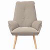 vidaXL Sessel Hellgrau 69 x 74 x 93 cm Sherpa-Stoff