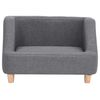 vidaXL Hundesofa Grau 60x37x39 cm Leinen