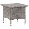 vidaXL Beistelltisch Grau 50x50x47 cm Poly Rattan