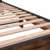 vidaXL Bettgestell R&auml;uchereiche 180x200 cm Holzwerkstoff und Metall