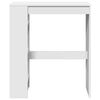 vidaXL Bartisch mit Regal Wei&szlig; 90x40x103,5 cm Holzwerkstoff