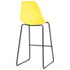 vidaXL 3-tlg. Bar-Set Kunststoff Gelb