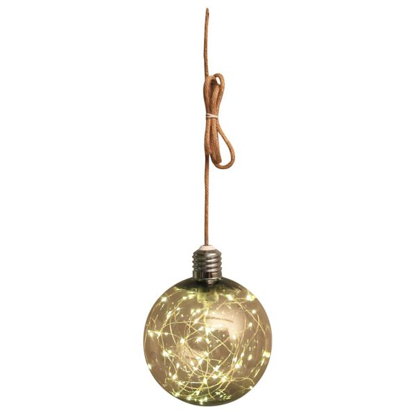 Luxform Lighting LED-Seillampe G170 Kugelform Rauchoptik Batterie