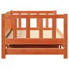 vidaXL Ausziehbares Tagesbett Wachsbraun 193,5 x 184 x 66 cm