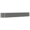 vidaXL Hochbeet Grau 554x100x68 cm Pulverbeschichteter Stahl
