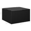 vidaXL 8-tlg. Garten-Lounge-Set mit Kissen Poly Rattan Schwarz
