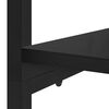 vidaXL Kleiderschrank Schwarz 110x40x167 cm Metall und Spanplatte