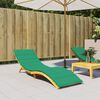 vidaXL Sonnenliegen-Auflage Gr&uuml;n 200x60x3 cm Oxford-Gewebe
