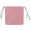 vidaXL Sitzkissen 4 pcs Rosa 40 x 40 x 3 cm Samt