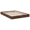 vidaXL Bettgestell Braun Eichen-Optik 135x190 cm Holzwerkstoff