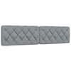 vidaXL Bett mit Matratze Hellgrau 200x200 cm Stoff