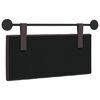 vidaXL H&auml;ngevorderseite Wandmontiert Dunkelbraun 100 x 55 x 7 cm Stoff