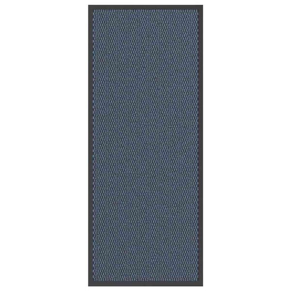 vidaXL Fu&szlig;matte Blau 60x150 cm