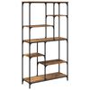 vidaXL B&uuml;cherregal 5 Ebenen 99 x 35,5 x 176 cm Holzwerkstoff Altholz