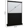 vidaXL Bodenleinwand 60" 4:3