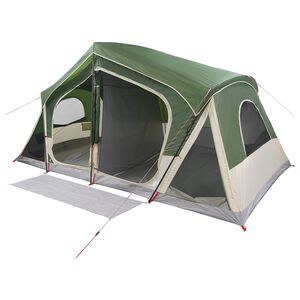 vidaXL H&uuml;tten-Zelt Gr&uuml;n 480 x 273 x 205 cm Polyester und Stahl