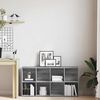 vidaXL B&uuml;cherregal/Sideboard Grau Sonoma 66&times;30&times;130 cm Holzwerkstoff