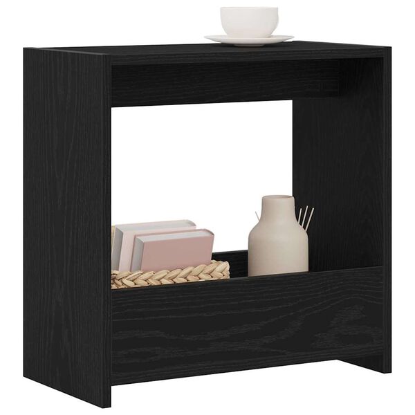 vidaXL Beistelltisch Schwarz Eichen-Optik 50 x 26 x 50 cm