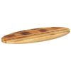 vidaXL Tischplatte 110x40x3,8 cm Oval Massivholz Mango