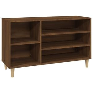 vidaXL Schuhregal Braun Eichen-Optik 102x36x60 cm Holzwerkstoff