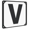 vidaXL Buchstaben f&uuml;r Dressurviereck 12 Stk. Stahl