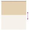 vidaXL Verdunkelungsrollo Beige 125x175 cm Stoffbreite 121,6 cm