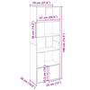vidaXL B&uuml;cherregal Wei&szlig; 70x36x189 cm Holzwerkstoff