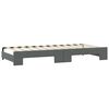 vidaXL Tagesbett Ausziehbar mit Matratzen Dunkelgrau 90x200 cm Stoff