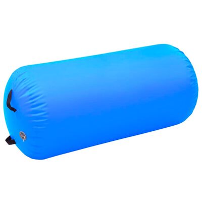 vidaXL Aufblasbare Gymnastik-Rolle mit Pumpe 120x75 cm PVC Blau