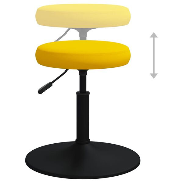 vidaXL Massagehocker Samt Senfgelb