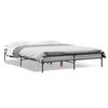 vidaXL Bettgestell Grau Sonoma 160x200 cm Holzwerkstoff und Metall