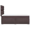 vidaXL Boxspringbett mit Matratze Dunkelbraun 90x200 cm Stoff