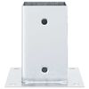 vidaXL Pfostenträger Quadratisch 12 Stk. Silber 91x91mm Stahl Verzinkt