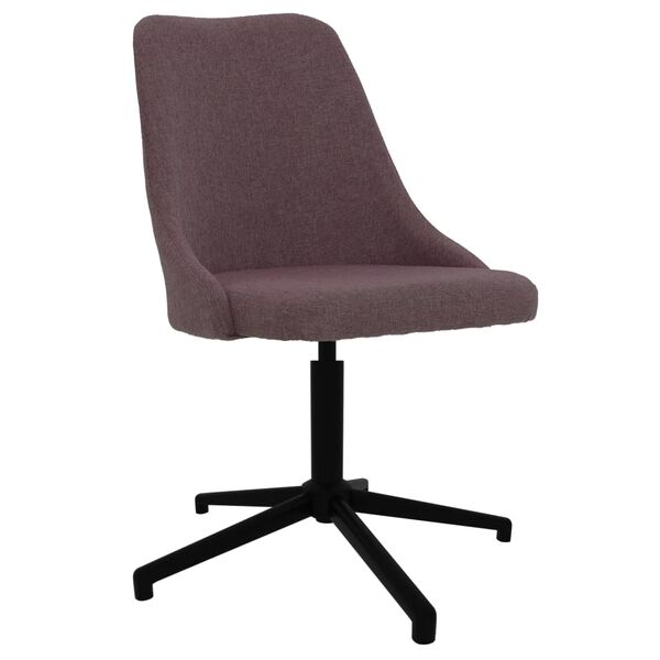 vidaXL Esszimmerst&uuml;hle 2 Stk. Drehbar Braun Stoff