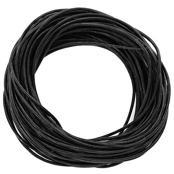 vidaXL Leder Schnur Schwarz &Oslash;1 mm x 10 m Leder