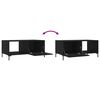 vidaXL Couchtisch Schwarz 90x50x40 cm Holzwerkstoff