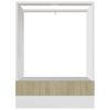vidaXL Herdumbauschrank Lyon Sonoma-Eiche 60x46x81,5 cm Holzwerkstoff