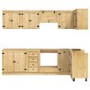 vidaXL Schrank mit Schubladen 10 pcs Honig Massives Kiefernholz