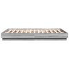 vidaXL Bettgestell mit LED Grau Sonoma-Eiche 160x200 cm